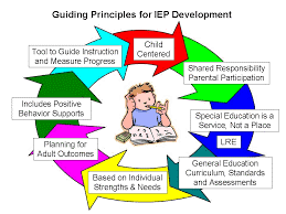 chart for guiding principals for IEP development