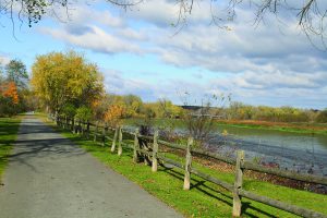 Walking/biking trail along the Mohawk River in Niskayuna