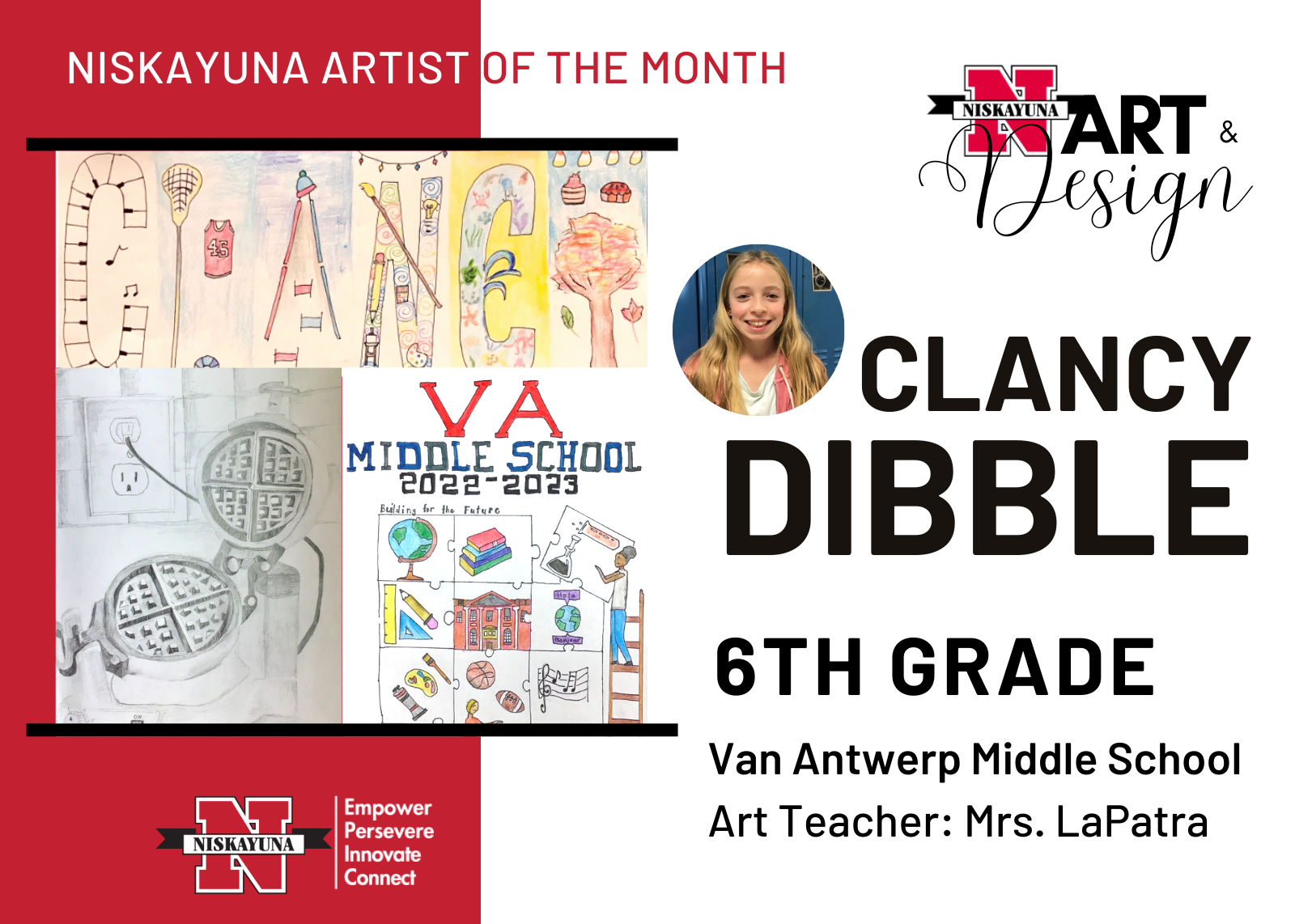 Artists of the Month: November 2022 - Niskayuna Central School District