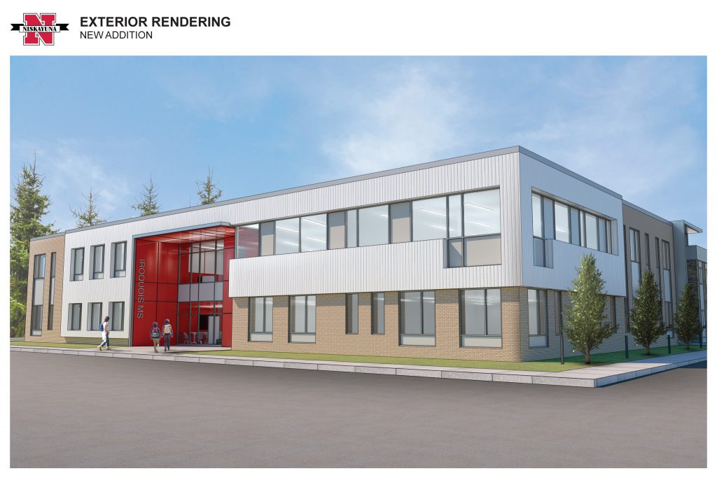 Rendering of new building