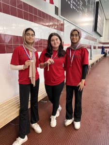 The Sea Scavengers, made up of Simra Hussaini, Shiza Hussaini, and Kayleigh Link, won first place in the Technical Discussion Single Event category.