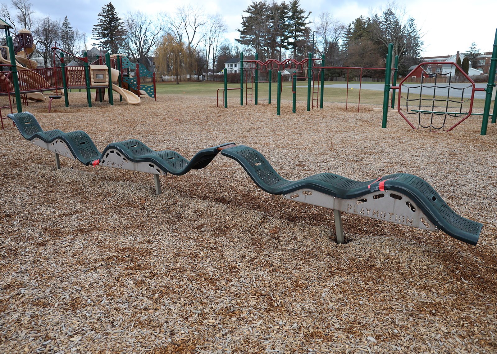 deteriorating elementary school playground equiptment
