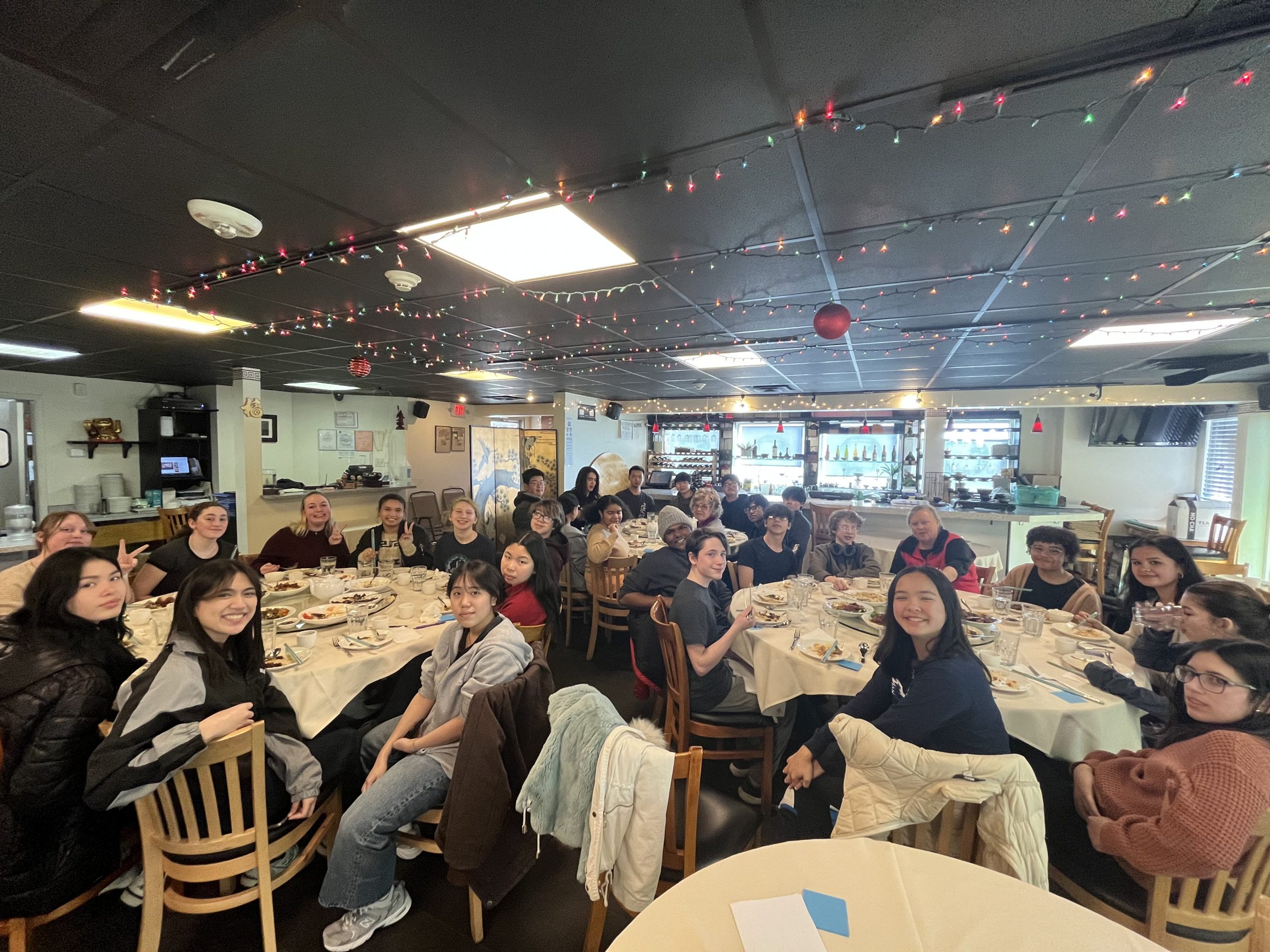 NHS students enjoy Chinese dishes to celebrate the Lunar New Year.