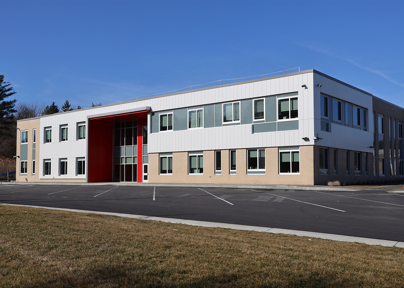 exterior of new middle school addition