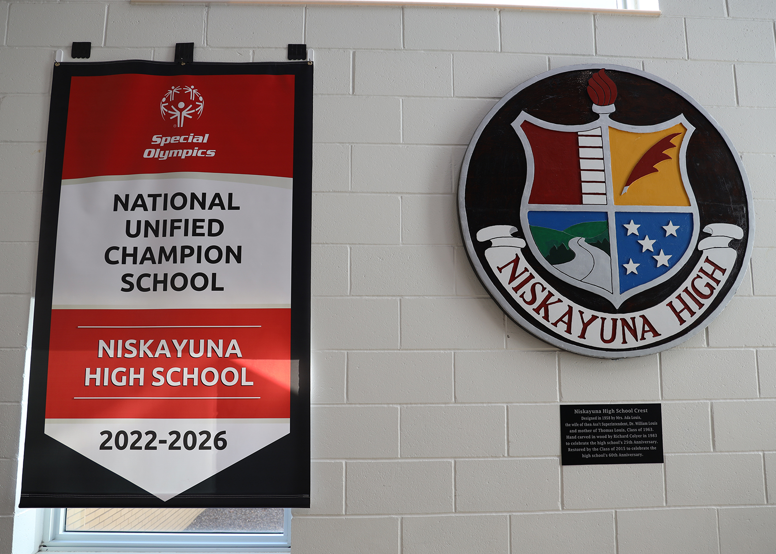 banner with words Nation nunified champion shool niskayuna high school 2022-2026