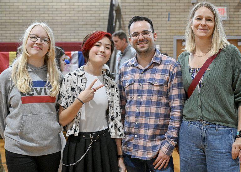 German exchange partners and teachers join Niskayuna student at mulitcultural fair