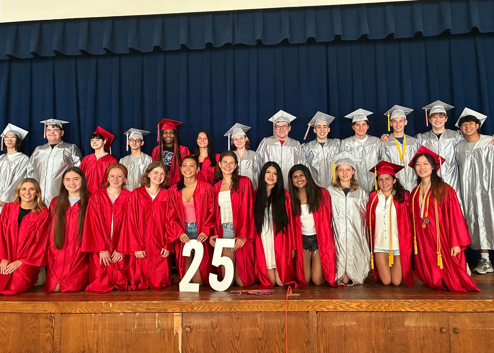 group of seniors on elementary stage