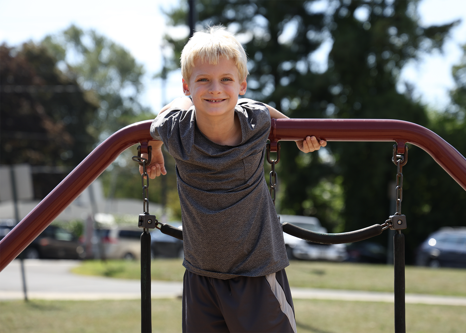 elementary student on playground