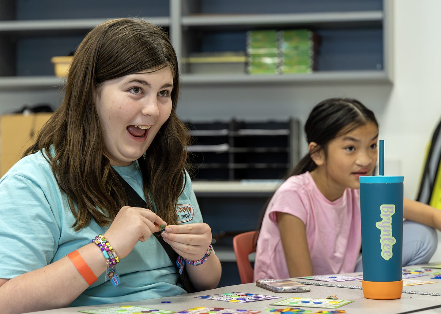 two MS students playing Bingo
