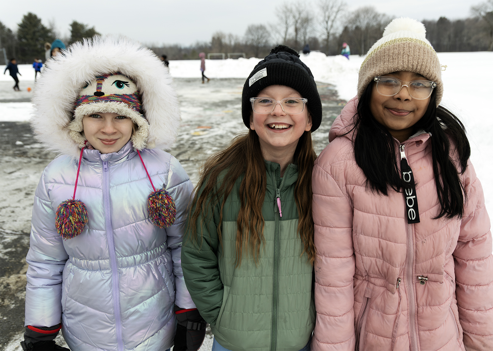 elementary school kids at recess