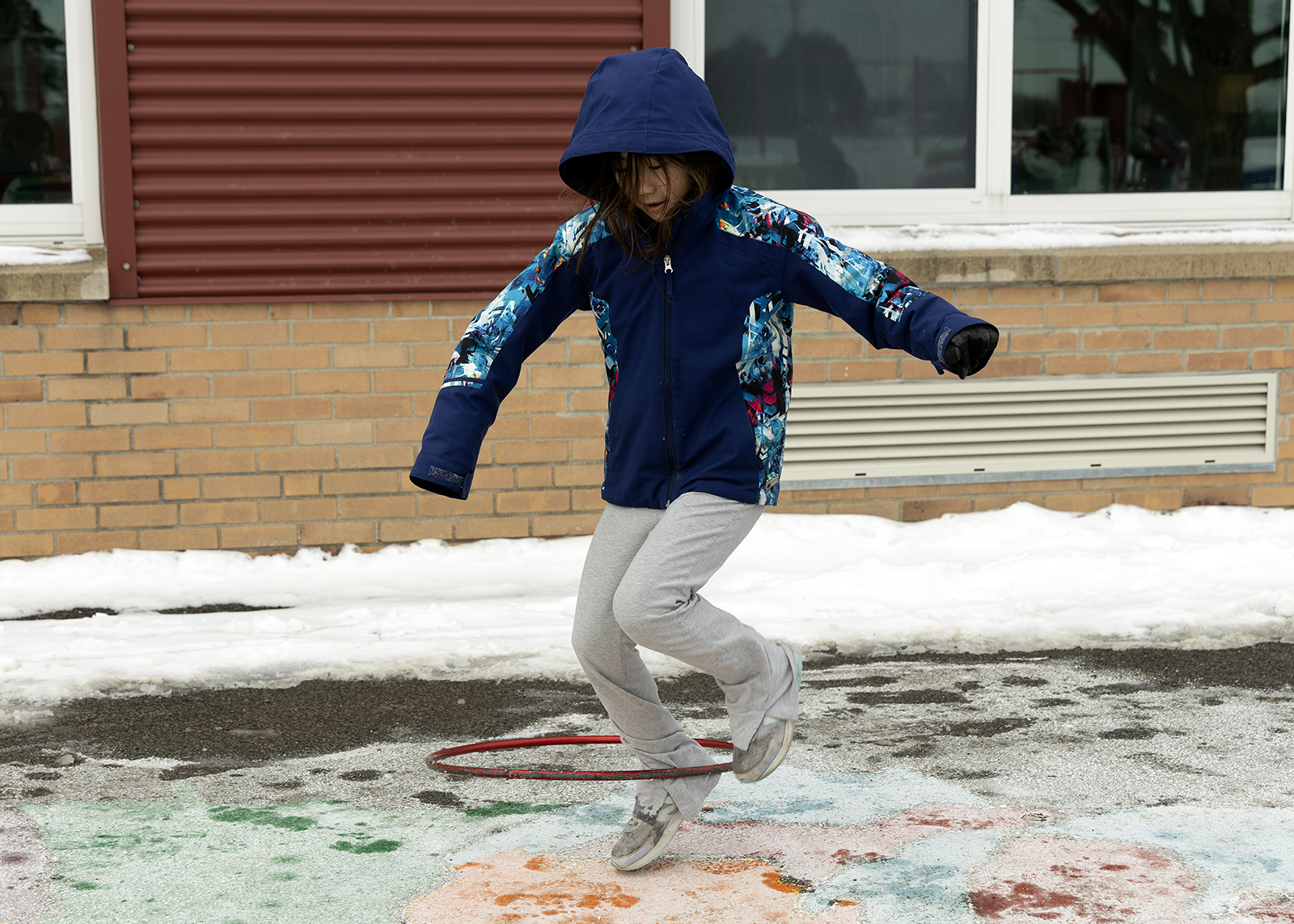 elementary school kids at recess