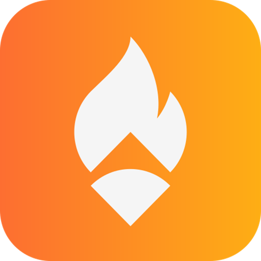 icon of linqconnect, a flame inside a box.